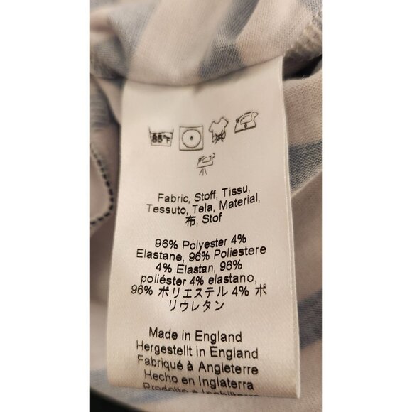 Batfrogs T-Shirt With Frog Batfrog On Bicycle Womens Medium England Striped EUC - Picture 10 of 10